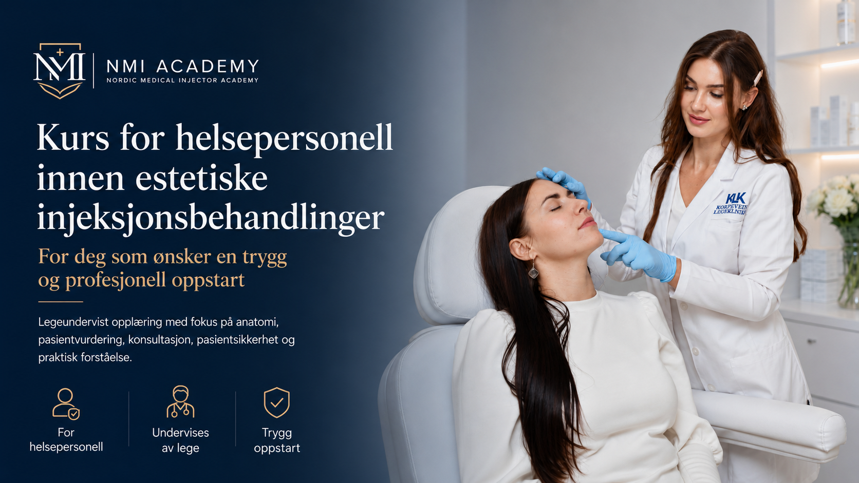 NMI Academy - Hands-on injeksjonstrening ved Korpeveien Legeklinikk